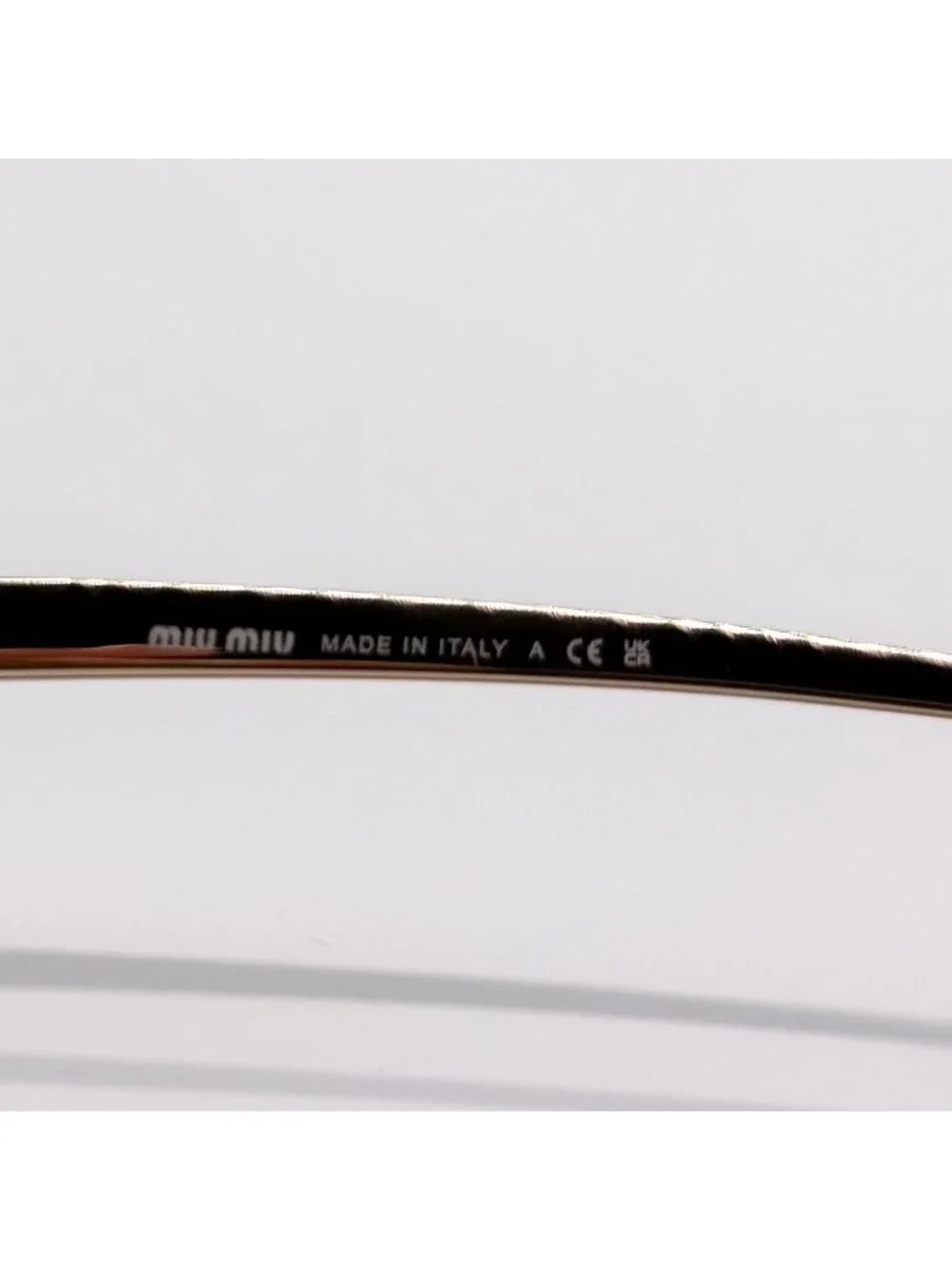 NEW MIU MIU SUNGLASSES MUA56S 5AK08N WOMEN GOLD MU A56S, SMU A56 EYEWEAR